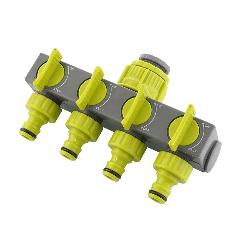 Garden Lawn European Water Tap 1-In-4 Outlet Divider